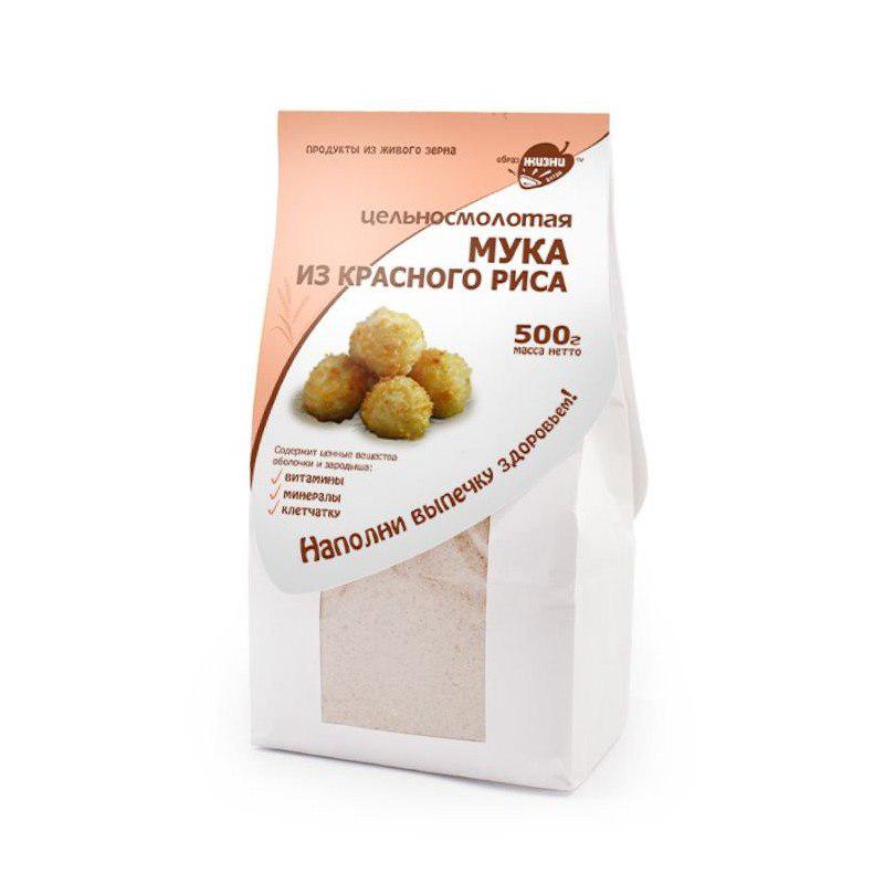МУКА ИЗ КРАСНОГО РИСА  500 гр.
