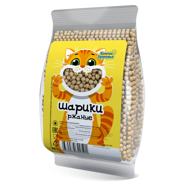 СУХОЙ ЗАВТРАК ШАРИКИ РЖАНЫЕ 100 ГР