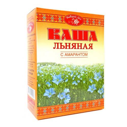 КАША ЛЬНЯНАЯ С АМАРАНТОМ "ДОБРЫЙ ЛЕН" 400гр.