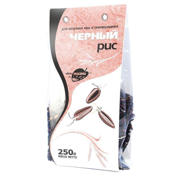 РИС ЧЕРНЫЙ ДЛЯ ПОЛЕЗНЫХ КАШ И ПРОРАЩИВАНИЯ  250гр.