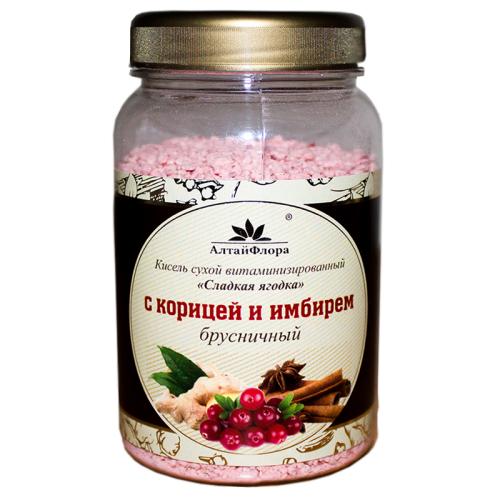 КИСЕЛЬ ИМБИРНЫЙ "БРУСНИЧНЫЙ" 250 МЛ