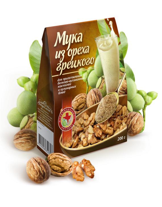 МУКА ИЗ ГРЕЦКОГО ОРЕХА  200 гр.