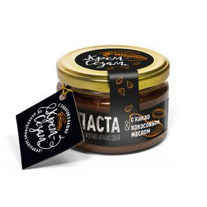 ПАСТА КУНЖУТНО-АРАХИСОВАЯ С КАКАО И КОКОСОВЫМ МАСЛОМ "КРЕМ СЕЗАМ" 200 ГР