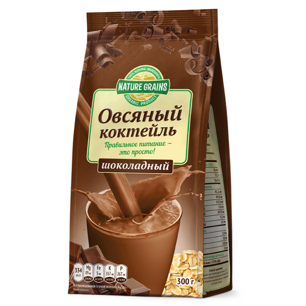 ОВСЯНЫЙ КОКТЕЙЛЬ "ШОКОЛАДНЫЙ" 300 ГР
