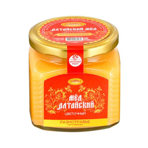 МЕД РАЗНОТРАВЬЕ (ЦВЕТОЧНЫЙ) 500 ГР