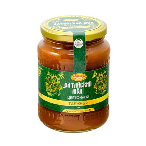 МЁД ТАЁЖНЫЙ (ЦВЕТОЧНЫЙ) 1,0 кг.