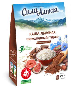 КАША ЛЬНЯНАЯ "ШОКОЛАДНЫЙ ПУДИНГ" 200 ГР