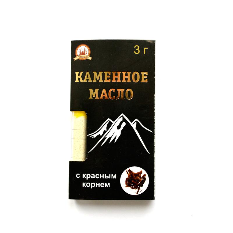 КАМЕННОЕ МАСЛО С КРАСНЫМ КОРНЕМ (3гр.)