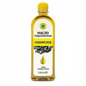 МАСЛО ПОДСОЛНЕЧНОЕ НЕРАФИНИРОВАННОЕ "СИБИРСКОЕ"  500 мл.