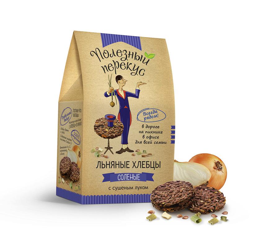 ЛЬНЯНЫЕ ХЛЕБЦЫ С СУШЕНЫМ ЛУКОМ (100гр.)