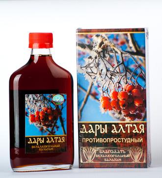 БАЛЬЗАМ МЕДОВЫЙ ДАРЫ АЛТАЯ "ПРОТИВОПРОСТУДНЫЙ" 250мл.
