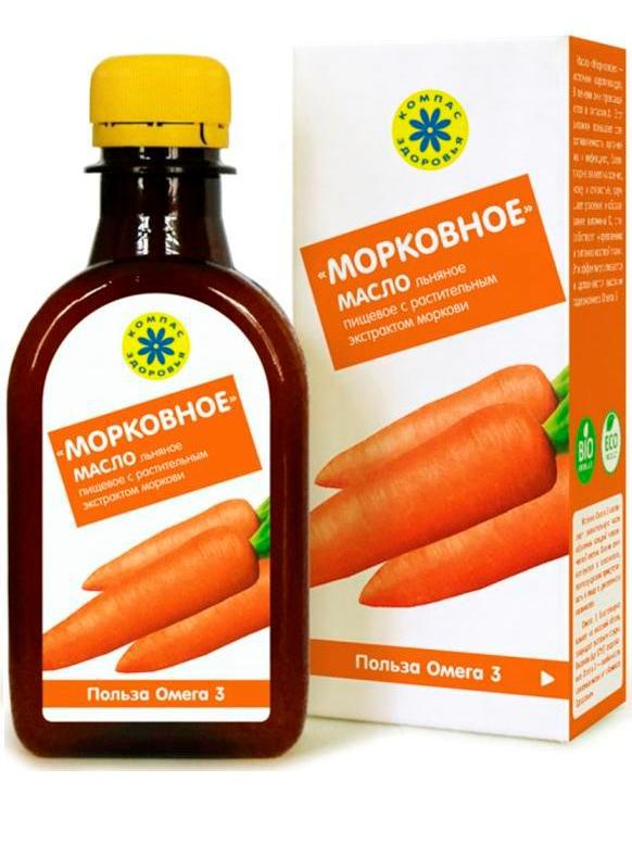 ЛЬНЯНОЙ ЭЛИКСИР "МОРКОВНЫЙ" 200мл.