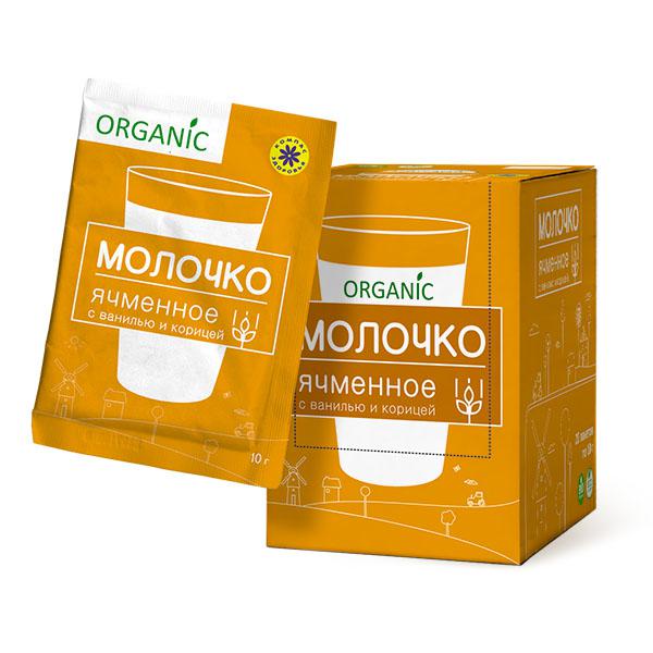 МОЛОЧКО ЯЧМЕННОЕ С ВАНИЛЬЮ И КОРИЦЕЙ 10гр.