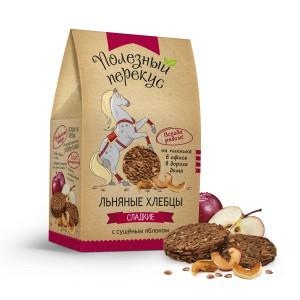 ХЛЕБЦЫ ЛЬНЯНЫЕ С ЯБЛОКОМ 100 ГР