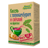 КИСЕЛЬ ОВСЯНО - ЛЬНЯНОЙ НА ФРУКТОЗЕ С ТОПИНАМБУРОМ И СВЁКЛОЙ  (150гр.)
