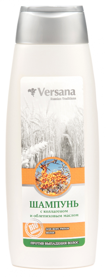ШАМПУНЬ С КОЛЛАГЕНОМ И ОБЛЕПИХОВЫМ МАСЛОМ "ВЕРСАНА" 400 МЛ