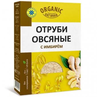 ОТРУБИ ОВСЯНЫЕ С ИМБИРЕМ  200гр.
