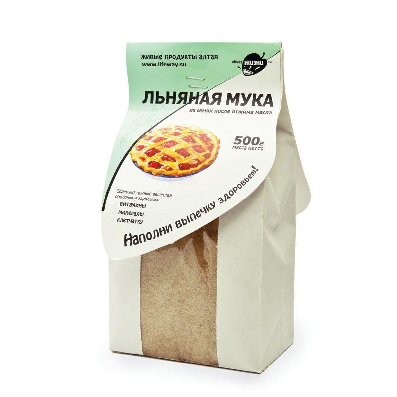 МУКА ЛЬНЯНАЯ "ОБРАЗ ЖИЗНИ" 500гр.
