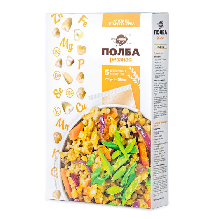 ПОЛБА РЕЗАНАЯ В ВАРОЧНЫХ ПАКЕТАХ 350 ГР