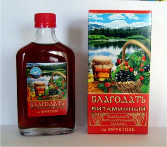 БАЛЬЗАМ МЕДОВЫЙ БЛАГОДАТЬ "МУЖСКАЯ СИЛА" НА ФРУКТОЗЕ 250 МЛ