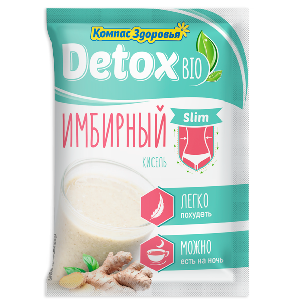 КИСЕЛЬ DETOX ЛЬНЯНОЙ ЗАВАРНОЙ ИМБИРНЫЙ 25 ГР