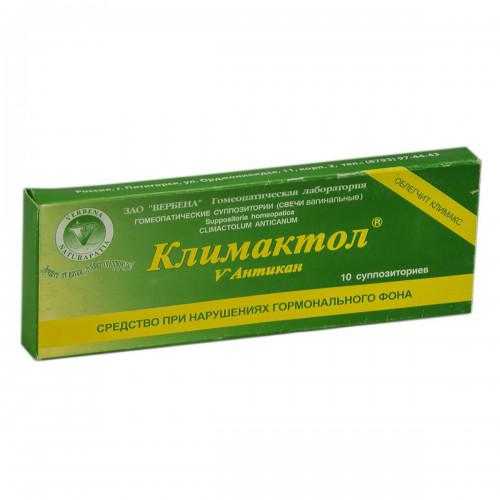 СВЕЧИ "КЛИМАКТОЛ" (10 суппозиториев)