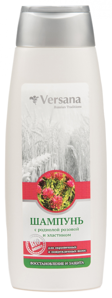 ШАМПУНЬ С РОДИОЛОЙ РОЗОВОЙ И ЭЛАСТИНОМ "ВЕРСАНА" 400 МЛ