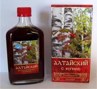 БАЛЬЗАМ МЕДОВЫЙ АЛТАЙСКИЙ С МУМИЁ 250 мл.