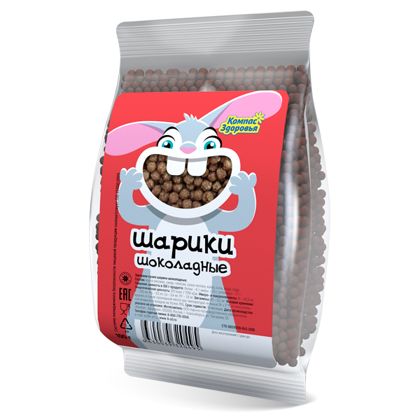 СУХОЙ ЗАВТРАК ШАРИКИ ШОКОЛАДНЫЕ 100 ГР
