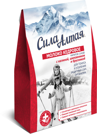 МОЛОКО КЕДРОВОЕ С КАЛИНОЙ, ШИПОВНИКОМ, БРУСНИКОЙ ДЛЯ ТОНУСА И УСИЛЕНИЯ ЗАЩИТНЫХ СИЛ ОРГАНИЗМА 150гр.