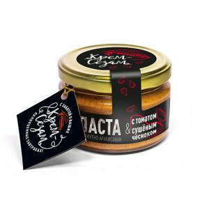 ПАСТА КУНЖУТНО-АРАХИСОВАЯ С ТОМАТОМ И СУШЕНЫМ ЧЕСНОКОМ "КРЕМ СЕЗАМ" 200 ГР