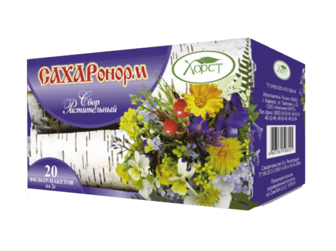 СБОР РАСТИТЕЛЬНЫЙ "САХАРОНОРМ" (20ф/п)