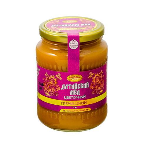 МЕД ГРЕЧИШНЫЙ (ЦВЕТОЧНЫЙ) 1000 ГР