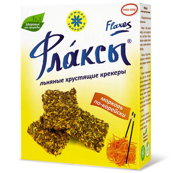ЛЬНЯНЫЕ КРЕКЕРЫ С МОРКОВЬЮ ПО - КОРЕЙСКИ (150гр.)