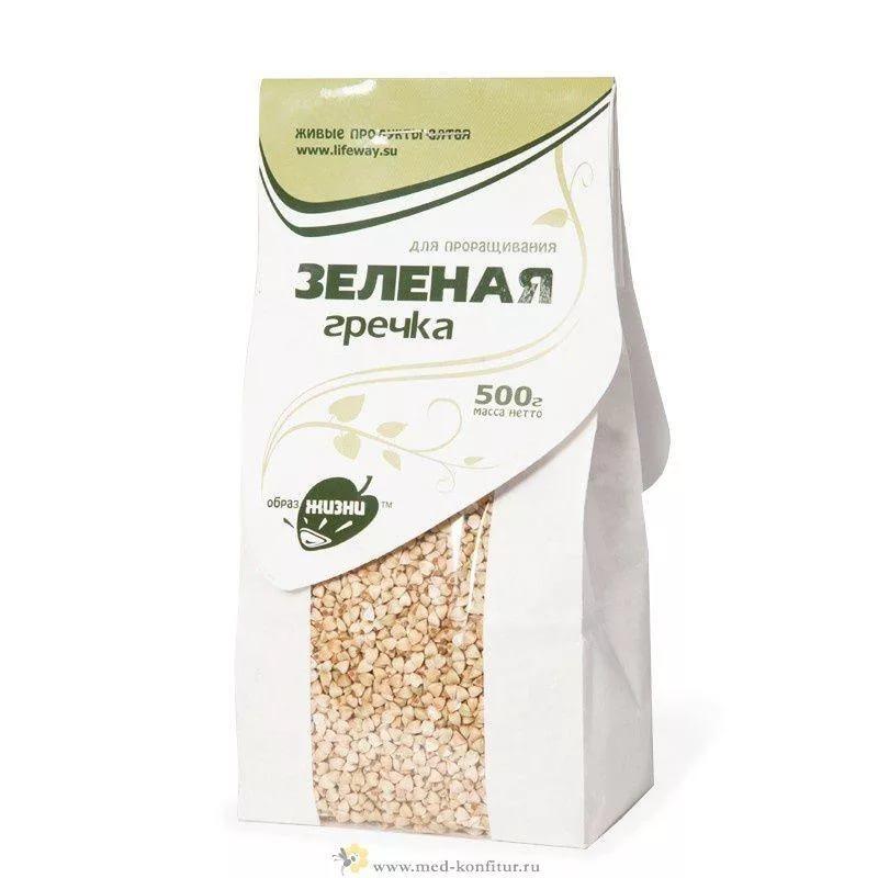 ГРЕЧКА ЗЕЛЕНАЯ ДЛЯ ПОЛЕЗНЫХ КАШ И ДЛЯ ПРОРАЩИВАНИЯ  500гр.