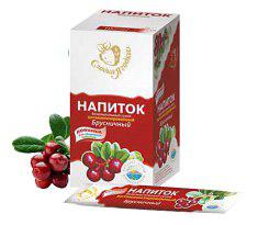 НАПИТОК ВИТАМИНИЗИРОВАННЫЙ БРУСНИЧНЫЙ 20гр.