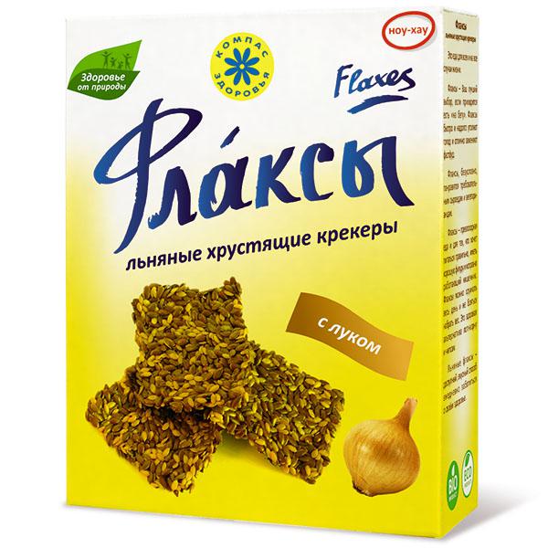ЛЬНЯНЫЕ КРЕКЕРЫ С ЛУКОМ (150гр.)