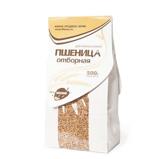 ПШЕНИЦА ОТБОРНАЯ ПОЛЕЗНЫХ КАШ И ДЛЯ ПРОРАЩИВАНИЯ  500гр.