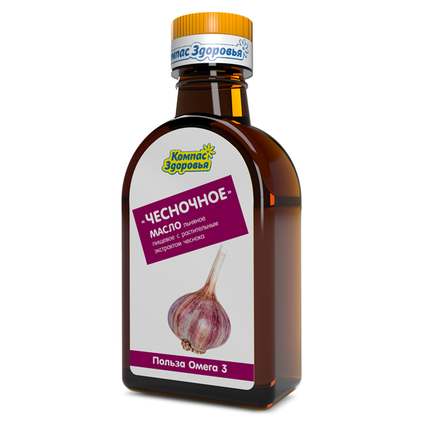 ЛЬНЯНОЕ МАСЛО "ЧЕСНОЧНОЕ" 200 МЛ