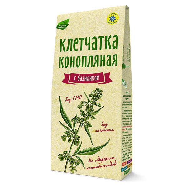 КЛЕТЧАТКА КОНОПЛЯНАЯ С БАЗИЛИКОМ 150 ГР
